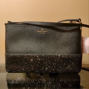 Kate Spade Black Sparkle Crossbody